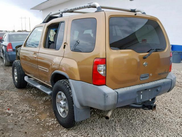 5N1ED28Y4YC589625 - 2000 NISSAN XTERRA XE GOLD photo 3