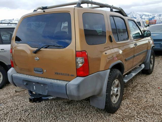 5N1ED28Y4YC589625 - 2000 NISSAN XTERRA XE GOLD photo 4