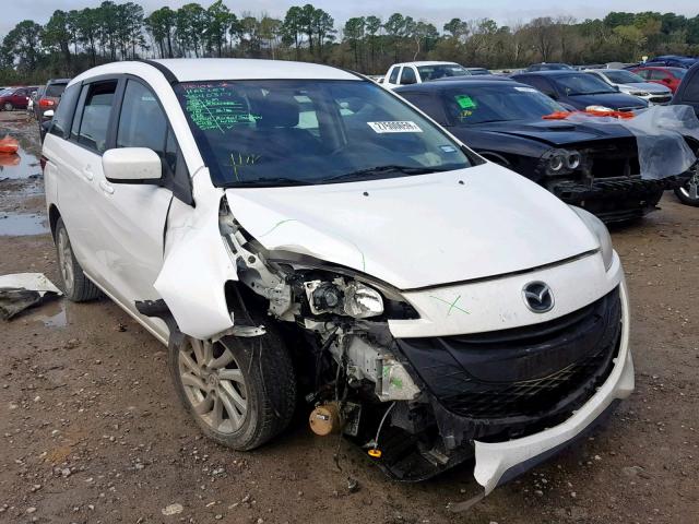 JM1CW2BL4C0108463 - 2012 MAZDA 5 WHITE photo 1