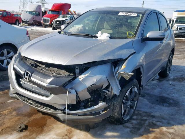 3CZRU6H57JG716853 - 2018 HONDA HR-V EX SILVER photo 2