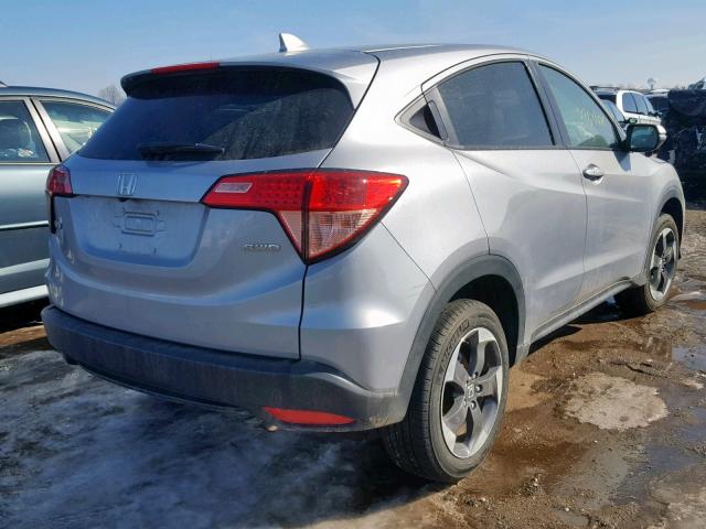 3CZRU6H57JG716853 - 2018 HONDA HR-V EX SILVER photo 4