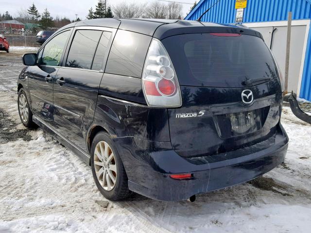 JM1CR193770151496 - 2007 MAZDA 5 BLACK photo 3