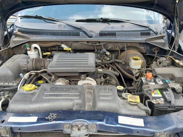 1B7GG22N6YS594690 - 2000 DODGE DAKOTA BLUE photo 7