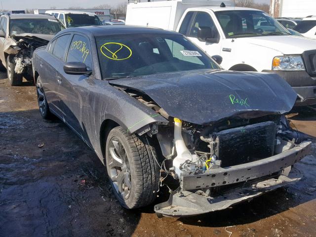 2C3CDXHGXFH916074 - 2015 DODGE CHARGER SX GRAY photo 1