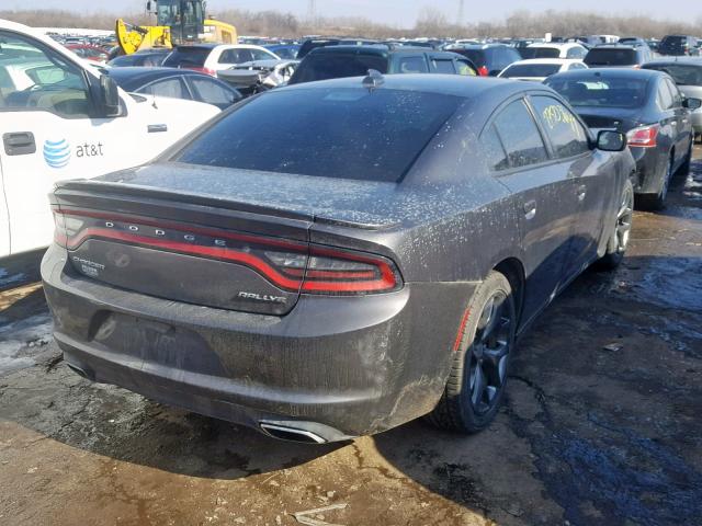 2C3CDXHGXFH916074 - 2015 DODGE CHARGER SX GRAY photo 4