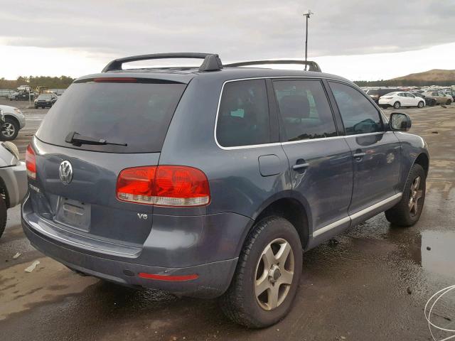 WVGBC77L54D045471 - 2004 VOLKSWAGEN TOUAREG 3. BLUE photo 4