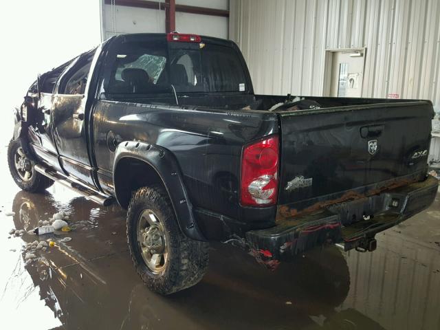 3D7KS28D28G103391 - 2008 DODGE RAM 2500 S შავი ფოტო 3
