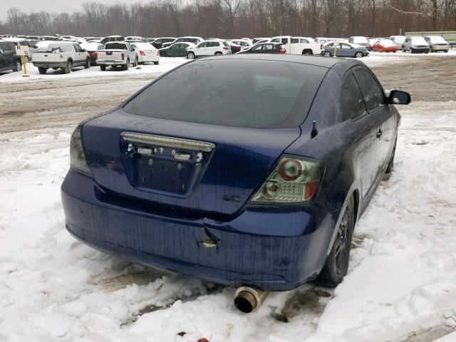 JTKDE177460093053 - 2006 TOYOTA SCION TC ლურჯი ფოტო 4