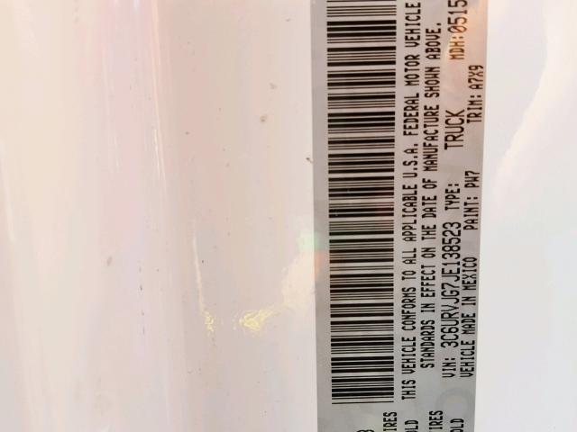 3C6URVJG7JE138523 - 2018 RAM PROMASTER 白色 照片 10