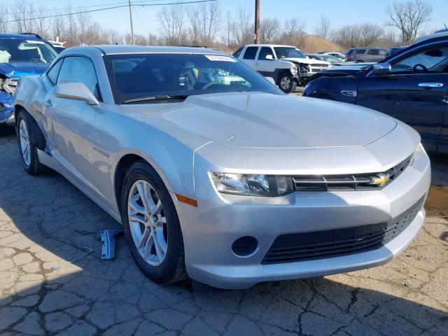 2G1FB1E36F9156323 - 2015 CHEVROLET CAMARO LS SILVER photo 1