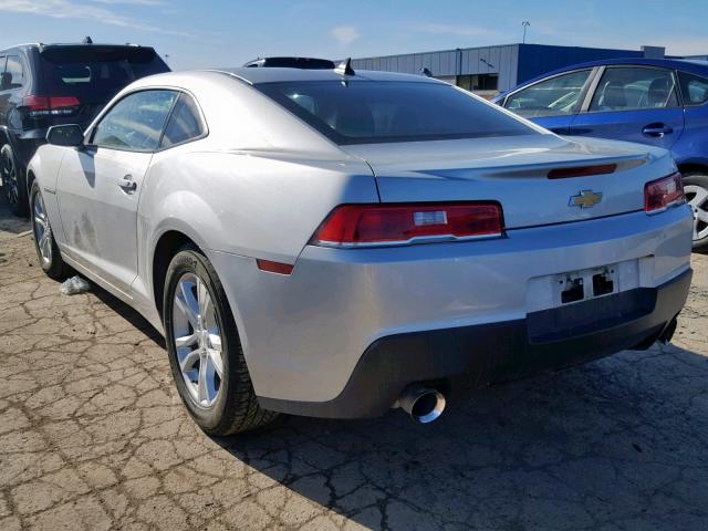 2G1FB1E36F9156323 - 2015 CHEVROLET CAMARO LS SILVER photo 3