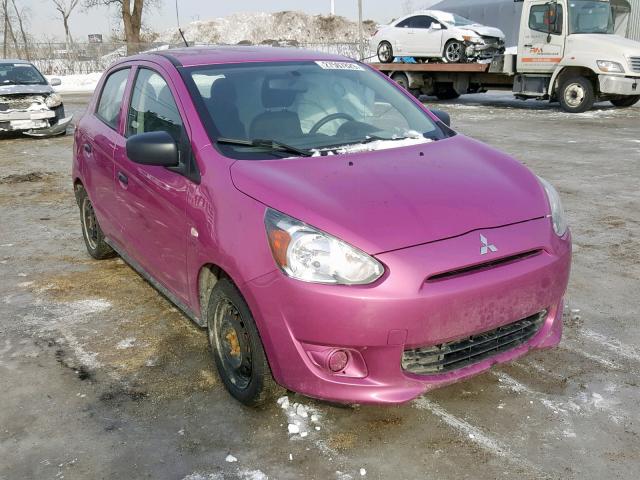 ML32A3HJ7FH013894 - 2015 MITSUBISHI MIRAGE DE PINK photo 1