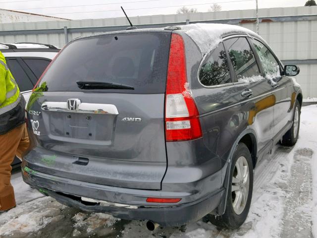 JHLRE4H7XBC034355 - 2011 HONDA CR-V EXL GRAY photo 4