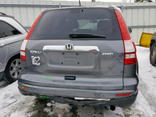 JHLRE4H7XBC034355 - 2011 HONDA CR-V EXL GRAY photo 9