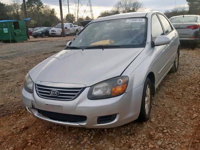 KNAFE221295648062 - 2009 KIA SPECTRA EX SILVER photo 2