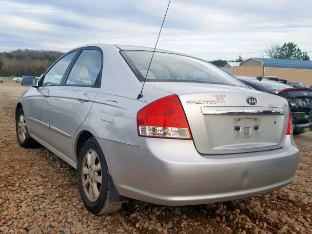 KNAFE221295648062 - 2009 KIA SPECTRA EX SILVER photo 3