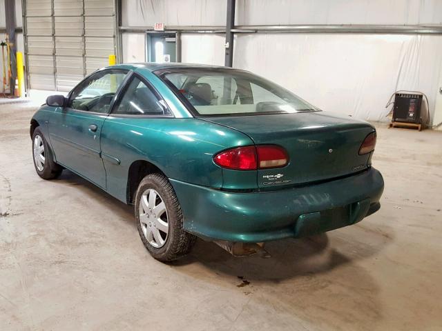 1G1JC124XV7265906 - 1997 CHEVROLET CAVALIER B GREEN photo 3