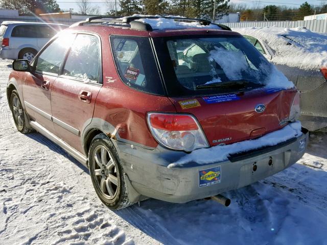 JF1GG63617H801485 - 2007 SUBARU IMPREZA OU RED photo 3