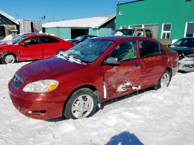 2T1BR32E26C590189 - 2006 TOYOTA COROLLA CE RED photo 2