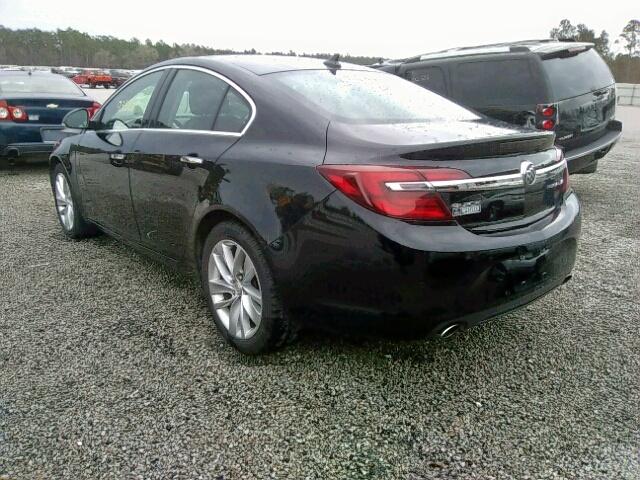 2G4GN5EX4E9279545 - 2014 BUICK REGAL PREM BLACK photo 3