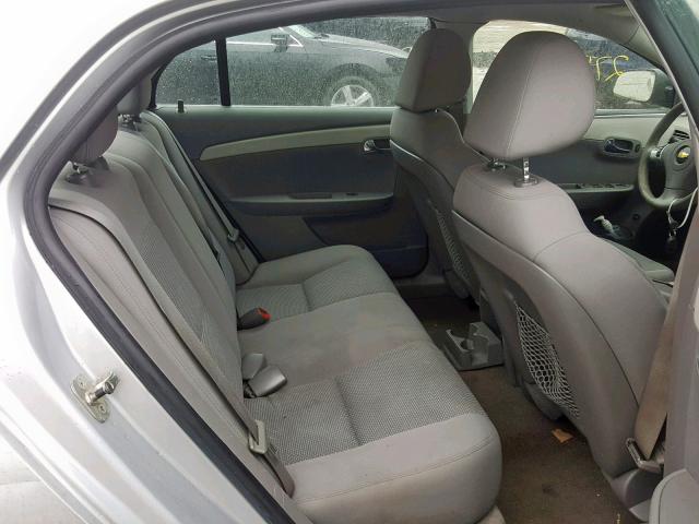 1G1ZA5EUXBF207596 - 2011 CHEVROLET MALIBU LS SILVER photo 6
