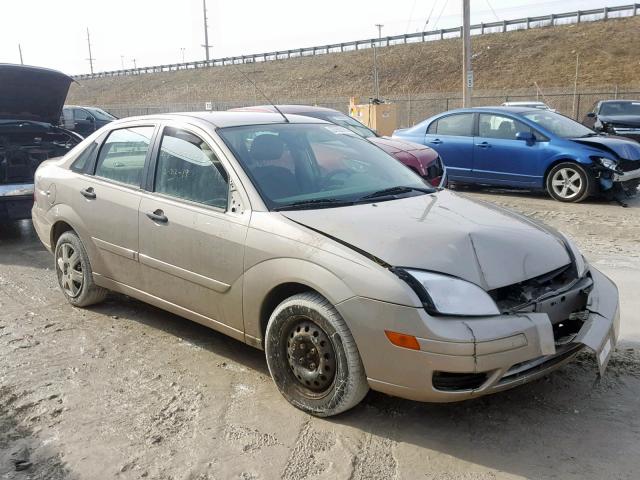 1FAFP34N87W294855 - 2007 FORD FOCUS ZX4 TAN photo 1