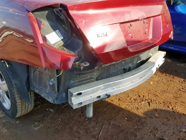 1G8AJ55F96Z101502 - 2006 SATURN ION LEVEL MAROON photo 9