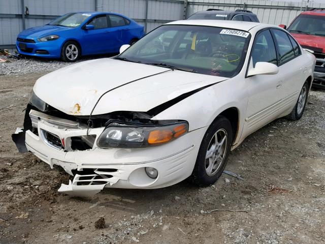 1G2HX54K214203736 - 2001 PONTIAC BONNEVILLE WHITE photo 2