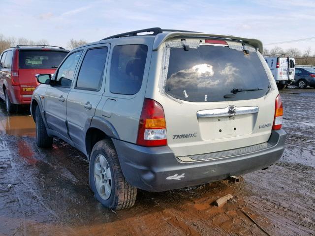 4F2CZ94174KM13764 - 2004 MAZDA TRIBUTE LX SILVER photo 3