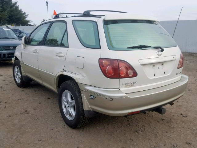 JT6HF10U8X0023019 - 1999 LEXUS RX 300 WHITE photo 3