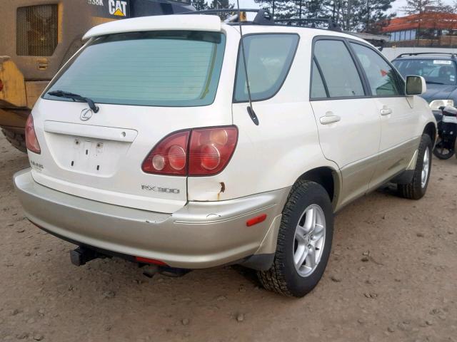 JT6HF10U8X0023019 - 1999 LEXUS RX 300 WHITE photo 4