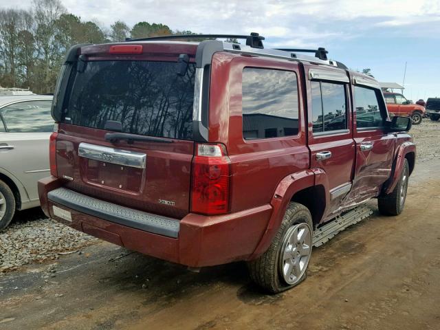 1J8HH58247C531136 - 2007 JEEP COMMANDER 红色 照片 4
