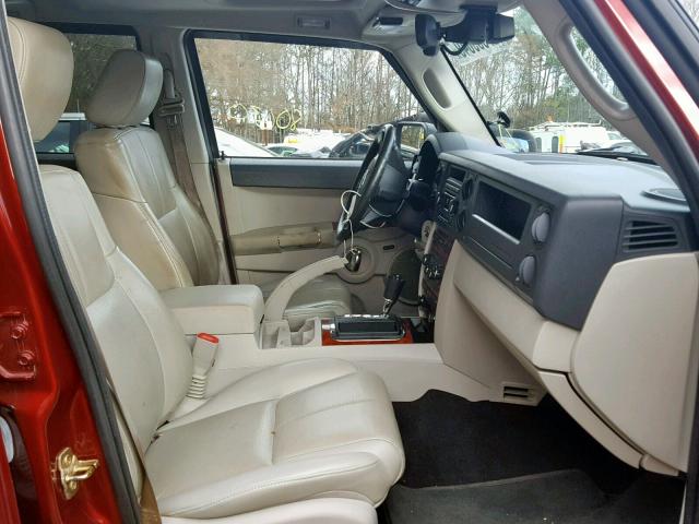1J8HH58247C531136 - 2007 JEEP COMMANDER 红色 照片 5