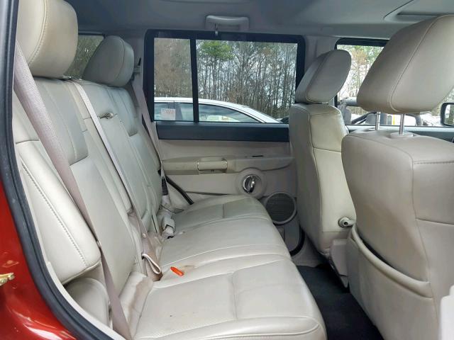 1J8HH58247C531136 - 2007 JEEP COMMANDER 红色 照片 6