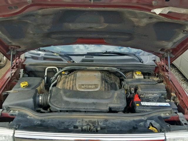 1J8HH58247C531136 - 2007 JEEP COMMANDER 红色 照片 7