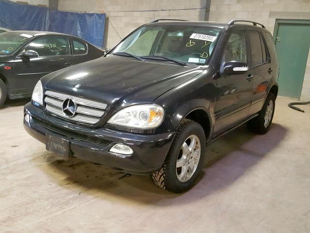 4JGAB57E73A454589 - 2003 MERCEDES-BENZ ML 350 BLACK photo 2