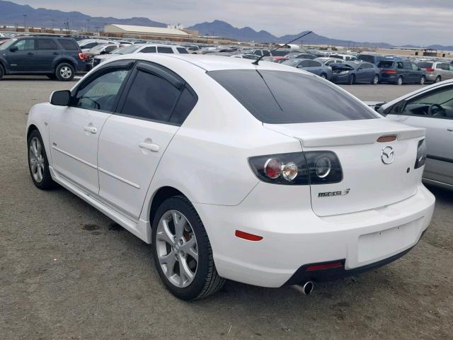 JM1BK324X81124707 - 2008 MAZDA 3 S WHITE photo 3