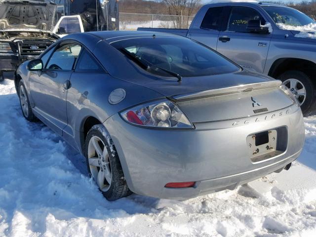 4A3AK24F67E012320 - 2007 MITSUBISHI ECLIPSE GS GRAY photo 3