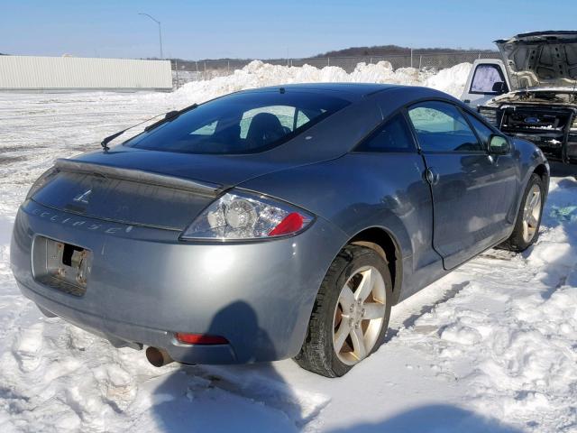 4A3AK24F67E012320 - 2007 MITSUBISHI ECLIPSE GS GRAY photo 4