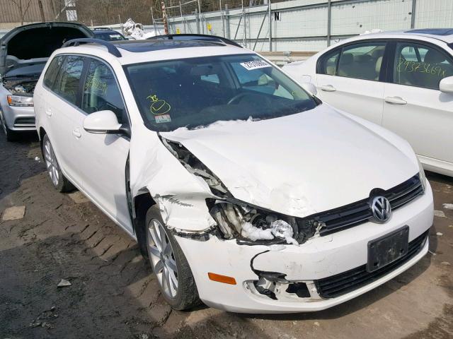 3VWPL7AJ1CM669253 - 2012 VOLKSWAGEN JETTA TDI WHITE photo 1