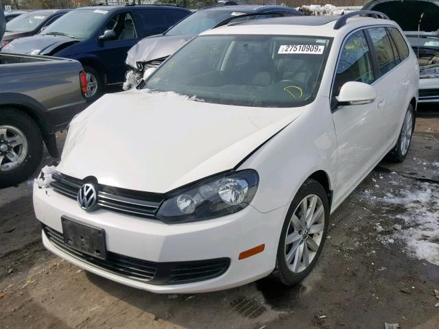 3VWPL7AJ1CM669253 - 2012 VOLKSWAGEN JETTA TDI WHITE photo 2