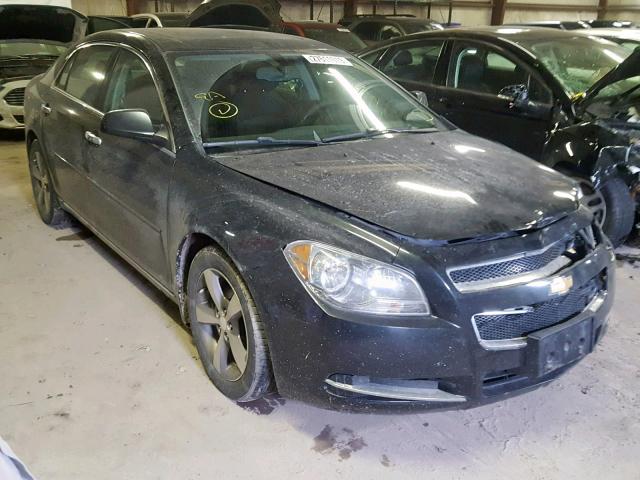 1G1ZC5E0XCF163978 - 2012 CHEVROLET MALIBU 1LT BLACK photo 1