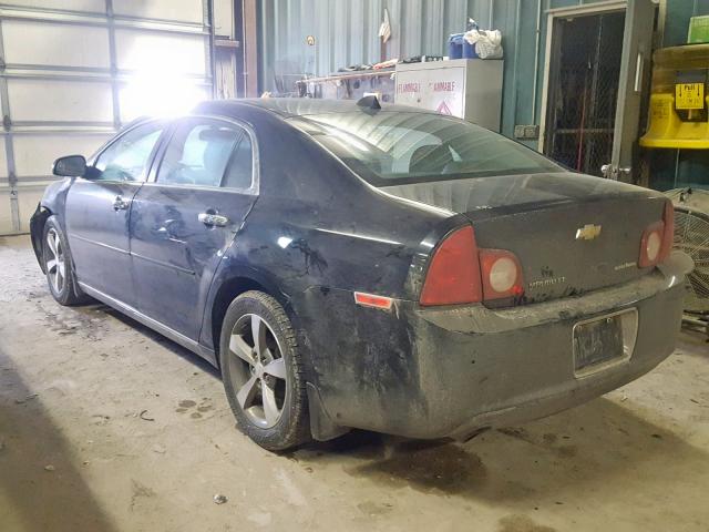 1G1ZC5E0XCF163978 - 2012 CHEVROLET MALIBU 1LT BLACK photo 3