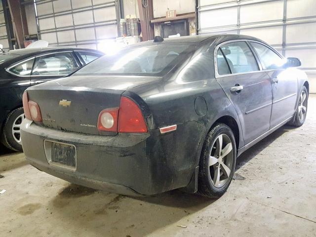 1G1ZC5E0XCF163978 - 2012 CHEVROLET MALIBU 1LT BLACK photo 4