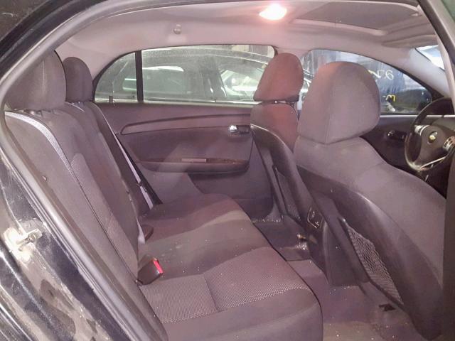 1G1ZC5E0XCF163978 - 2012 CHEVROLET MALIBU 1LT BLACK photo 6