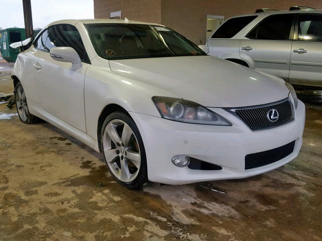 JTHFF2C24B2518023 - 2011 LEXUS IS 250 WHITE photo 1