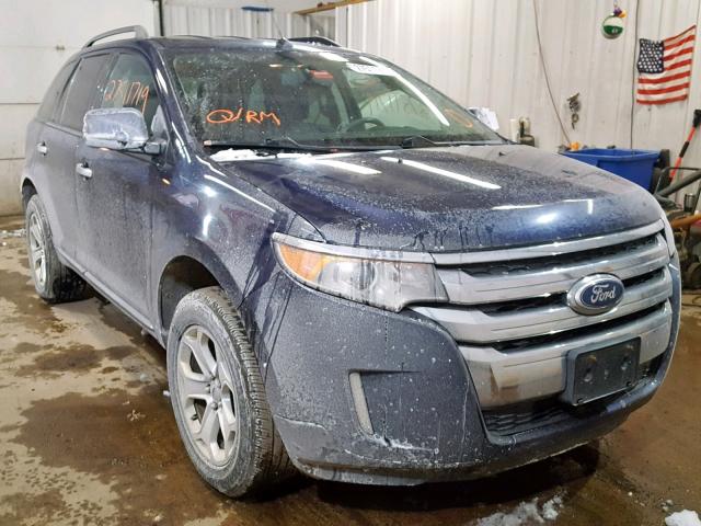 2FMDK4JCXBBA11001 - 2011 FORD EDGE SEL BLUE photo 1