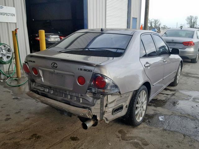 JTHBD192930078173 - 2003 LEXUS IS 300 GRAY photo 4