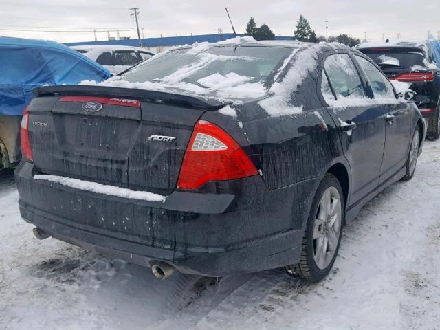 3FAHP0KC0AR149537 - 2010 FORD FUSION SPO BLACK photo 4