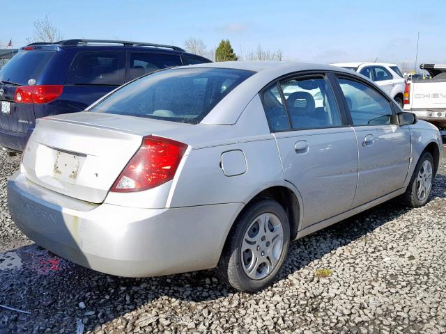 1G8AJ54FX3Z173998 - 2003 SATURN ION LEVEL SILVER photo 4